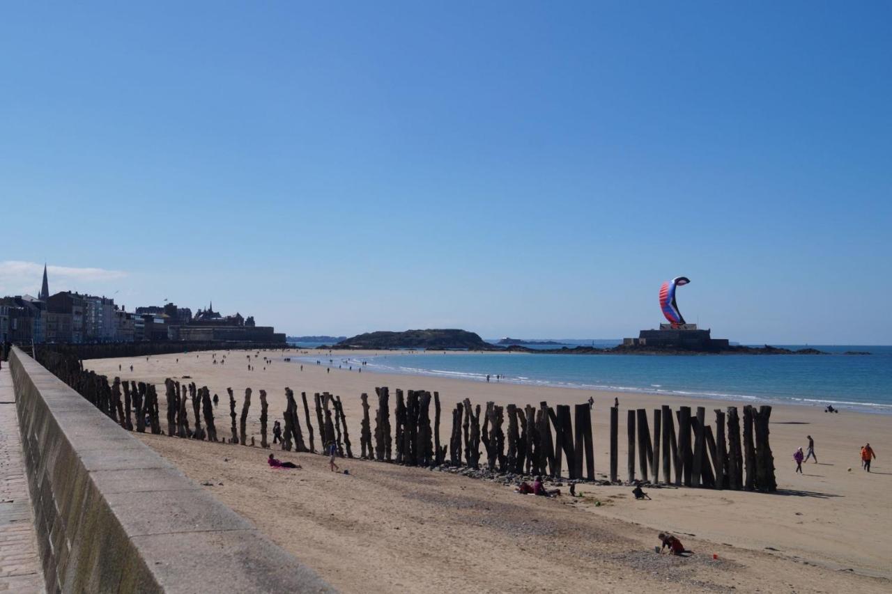 Studio 2 Pers Cancale Vue Mer Apartment Luaran gambar